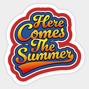 Here Comes the Summer logo Sticker